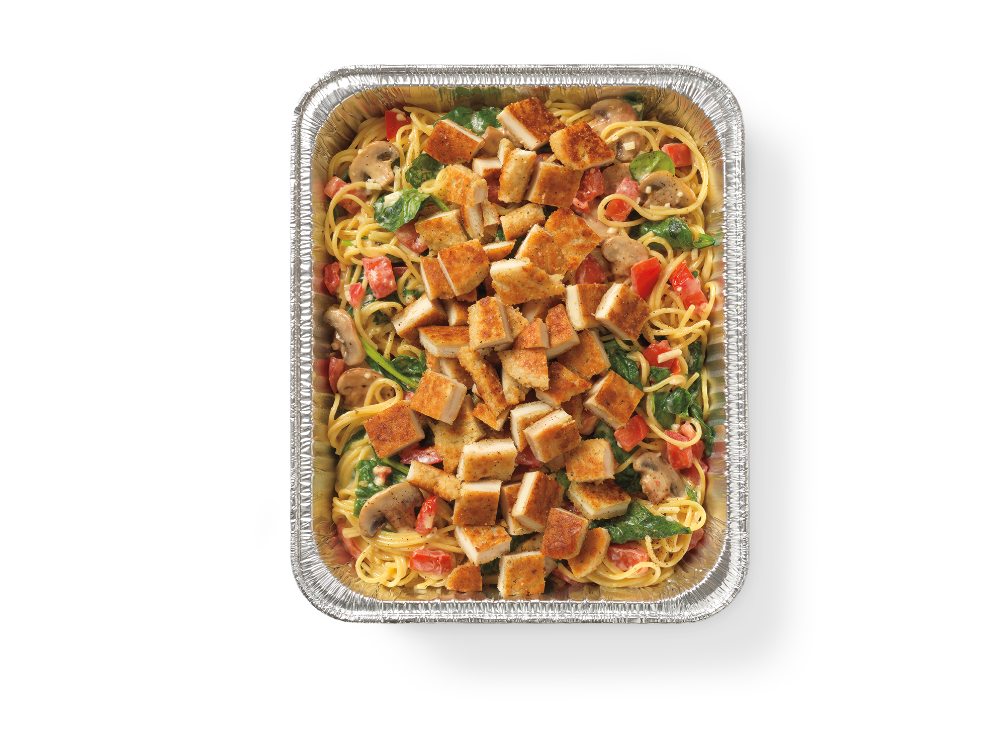 Catering Alfredo MontAmoré® with Parmesan-Crusted Chicken