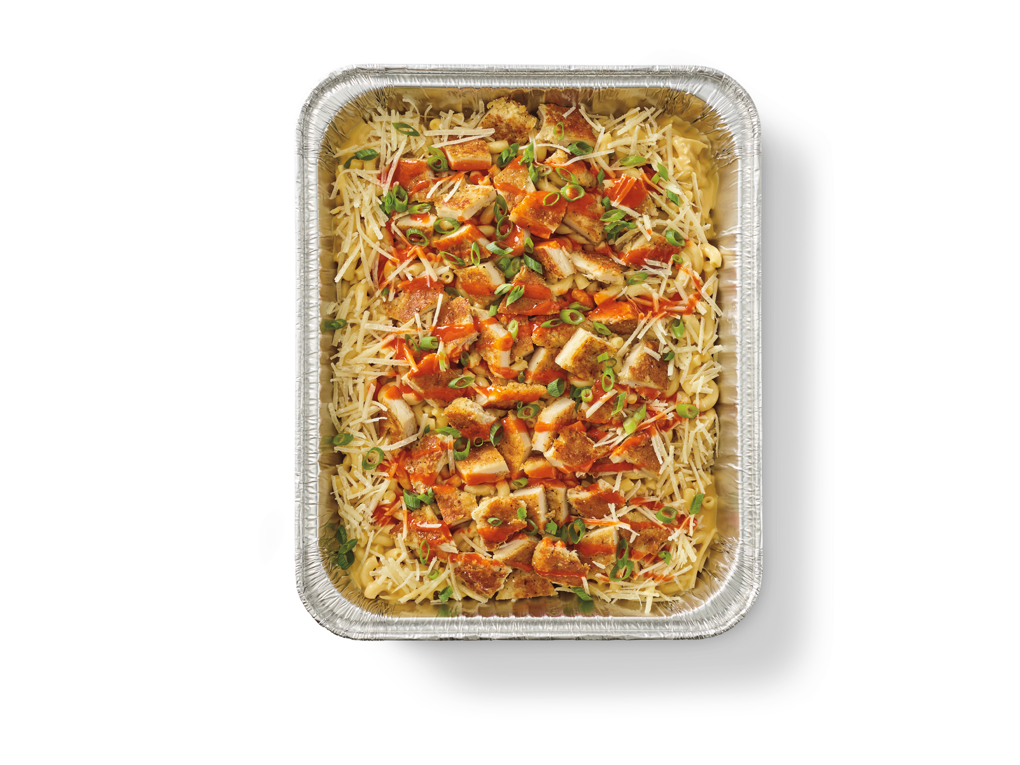 Catering BUFFALO CHICKEN MAC WITH PARMESAN-CRUSTED CHICKEN
