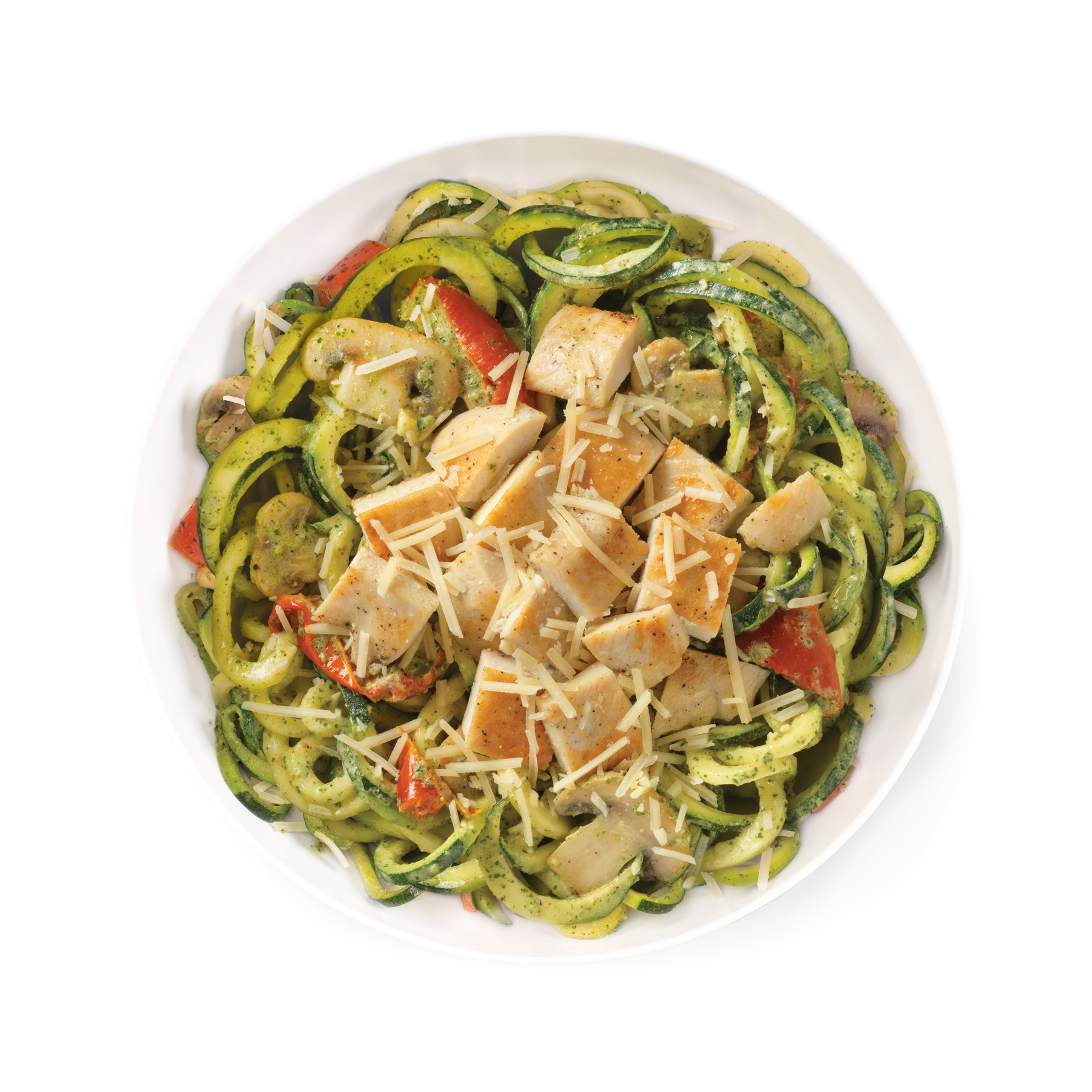 Zucchini Pesto with Grilled Chicken