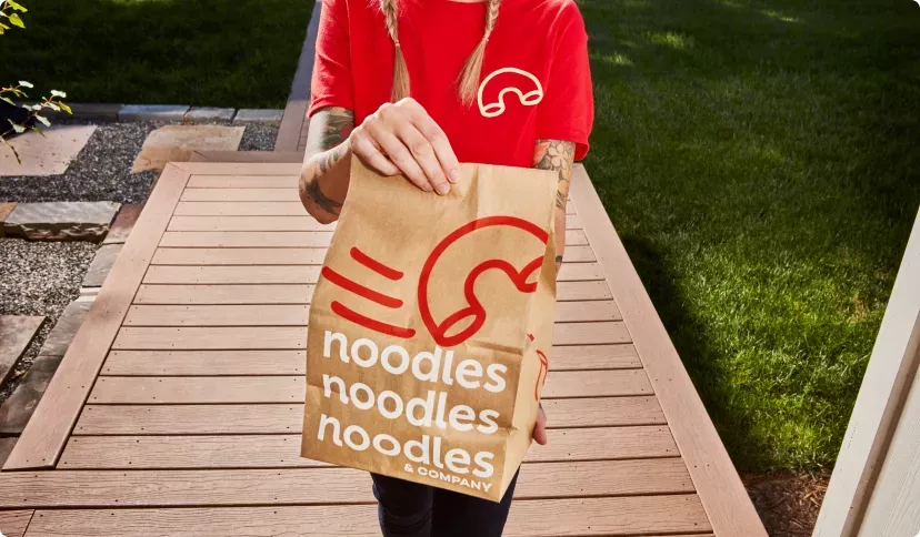 An order being delivered