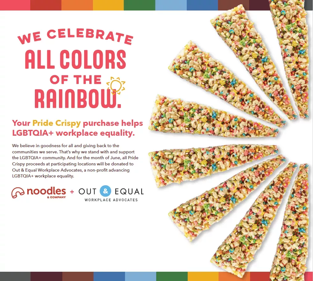 We Celebrate All Colors of the Rainbow. Your Pride Crispy purchase helps LGBQTIA+ workplace equality.