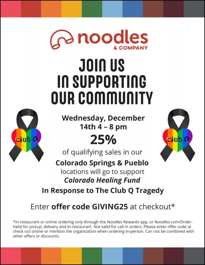 Noodles & Company Club Q Fundraiser Details