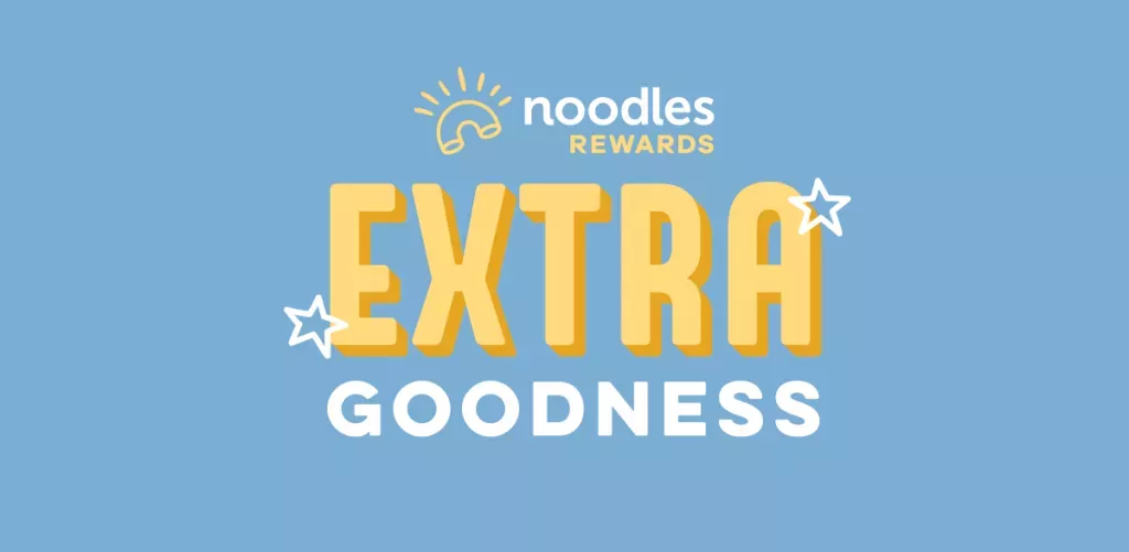 Noodles Rewards Extra Goodness Logo