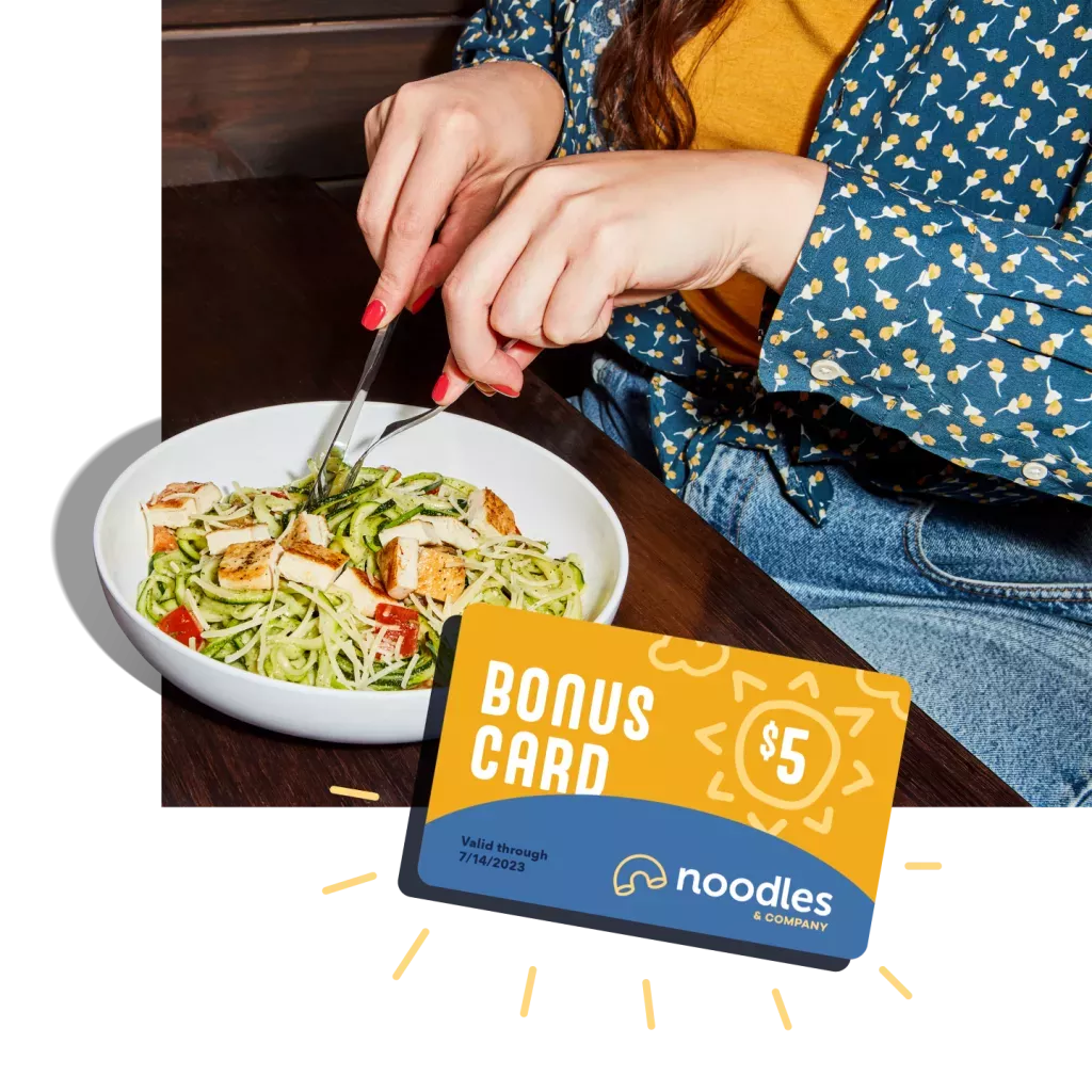 Noodles & Company Gift Cards and Bonus Card
