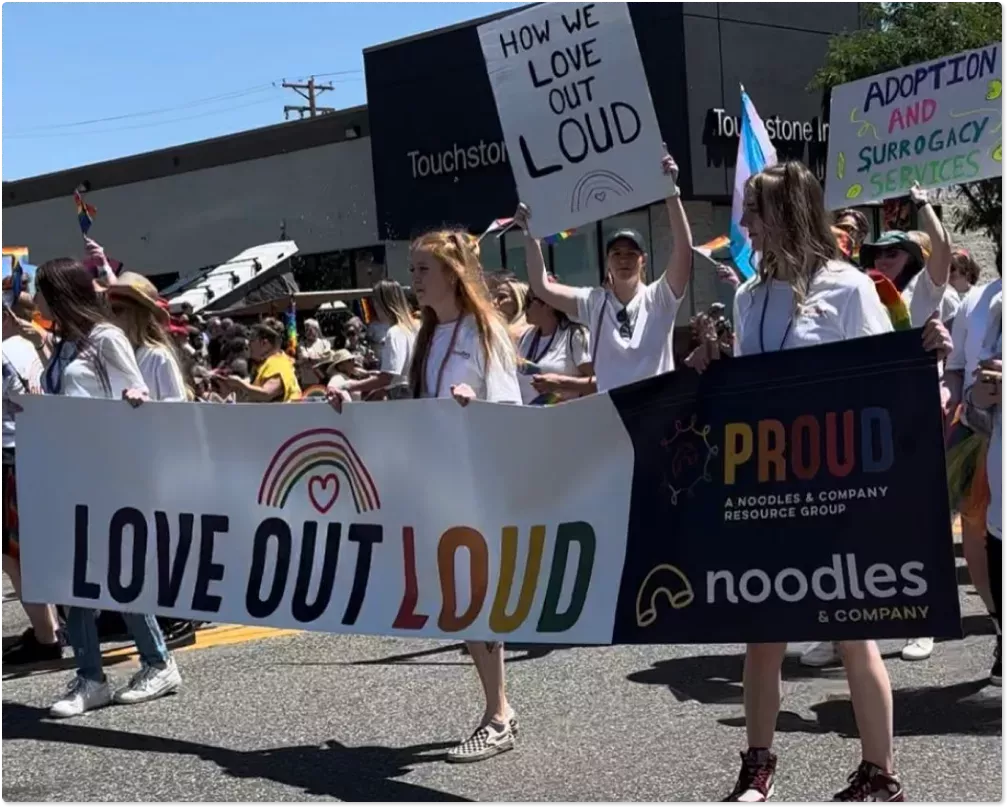 Noodles & Company at the Pride Parade 2023