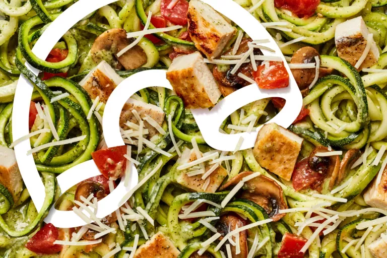Close Up of Noodle and Company's Zucchini Pesto