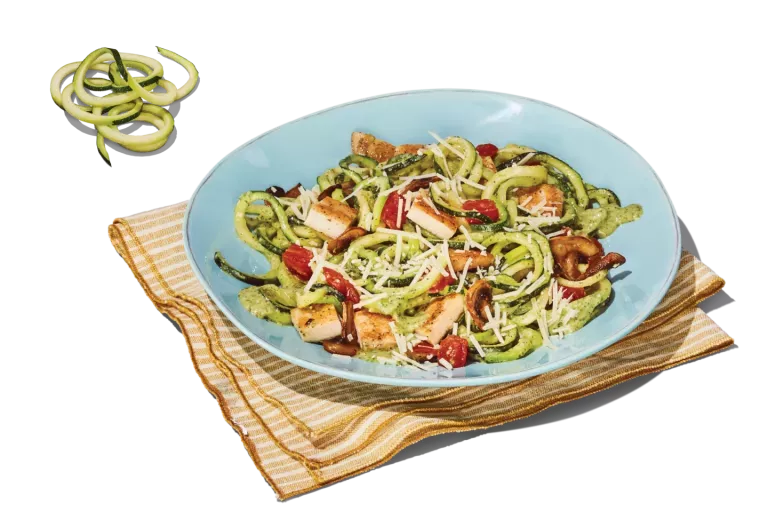 Zucchini Pesto with Grilled Chicken