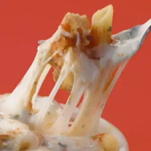 Close Up of Noodles &amp; Company's Oven-Baked Chicken Parmesan