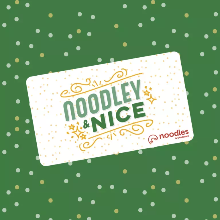 Image of decorative Noodley &amp; Nice Holiday Gift Cards from Noodles &amp; Company