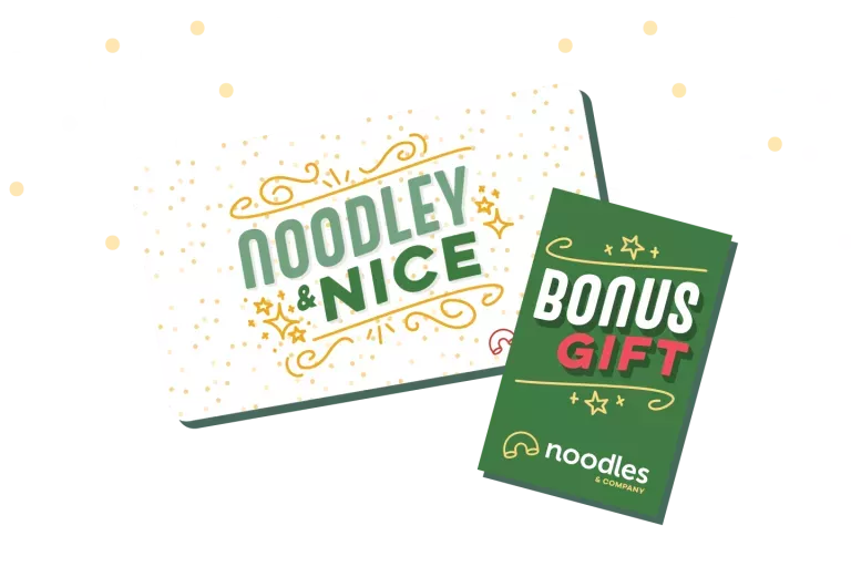 Noodles &amp; Nice. Image of Noodles &amp; Company Gift Card and Bonus Gift