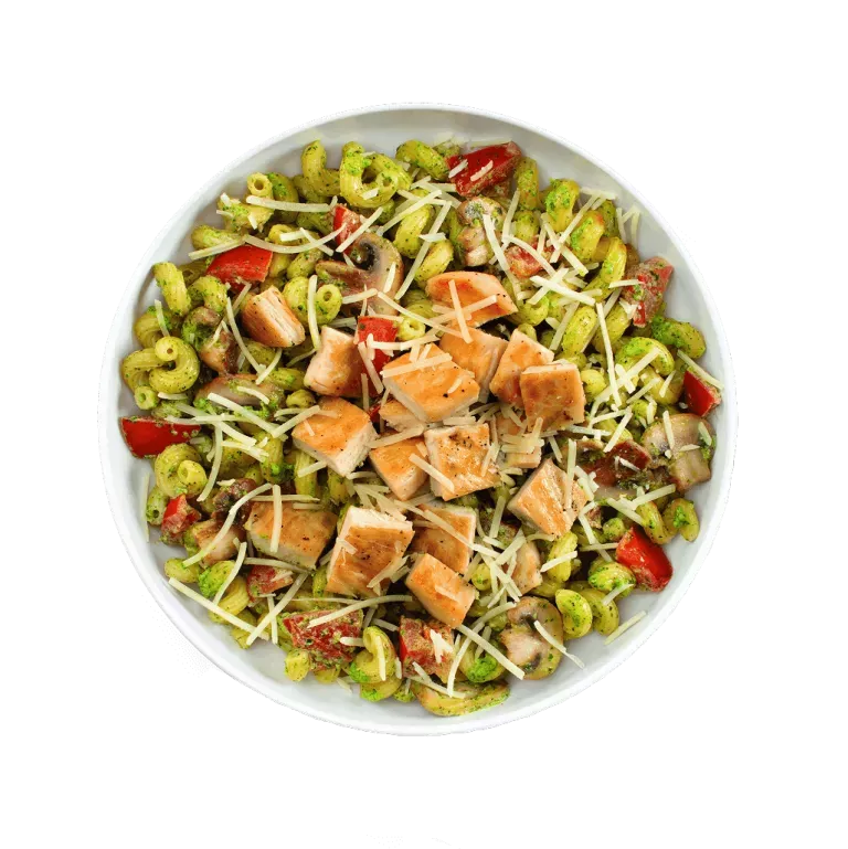 Pesto Cavatappi with Grilled Chicken