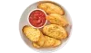 Five piece Cheesy Garlic Bread with a side of marinara sauce