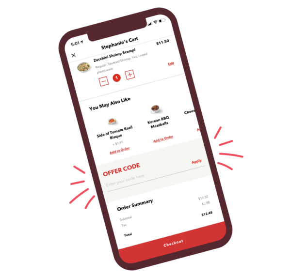 Noodles Fundraising - Apply Code Online or In App