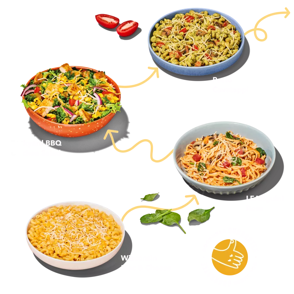 Variety of Noodles Dishes. All backed by our Goodness Guarantee.