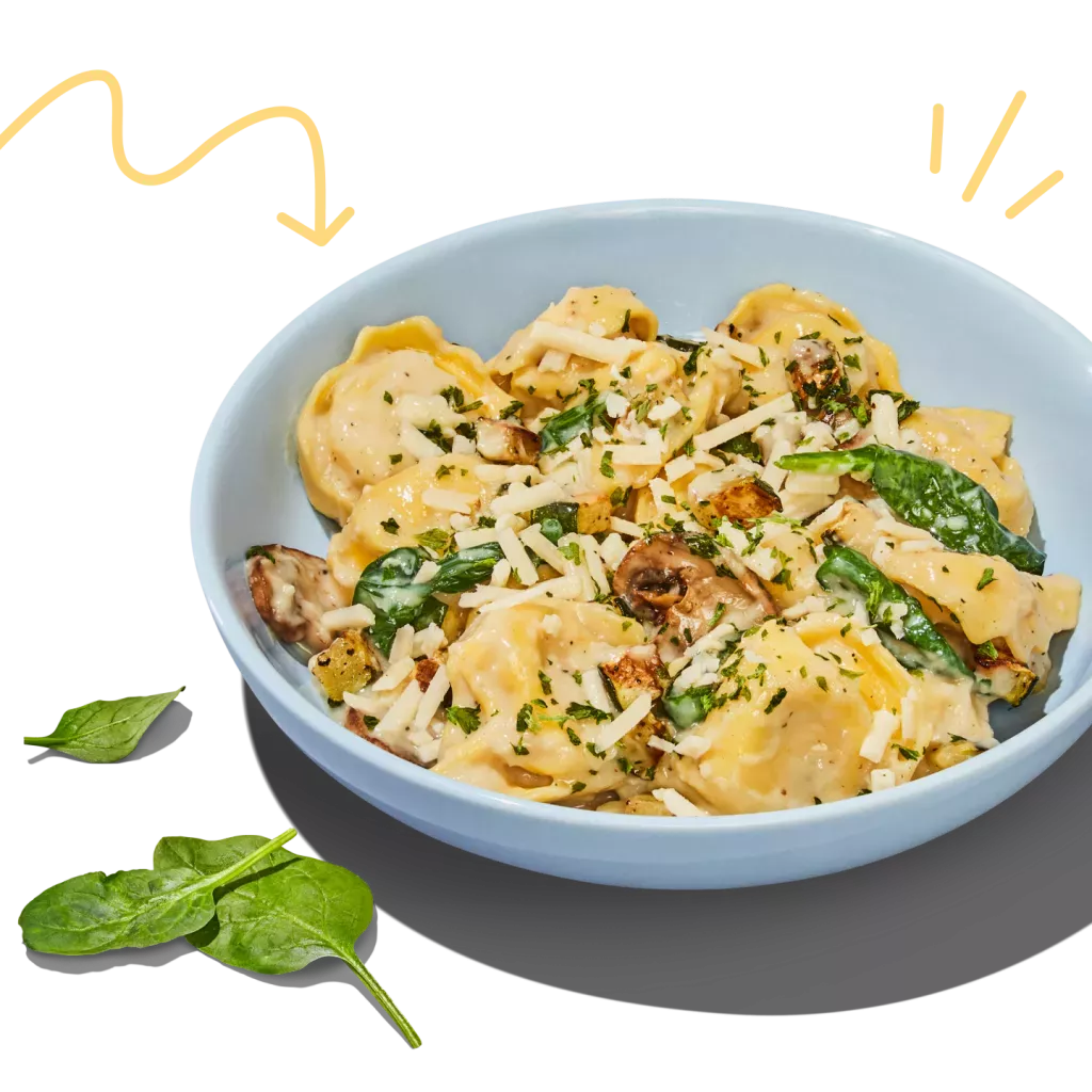 Roasted Garlic Cream Tortelloni